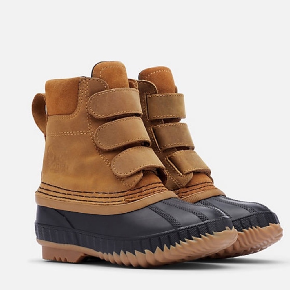 Sorel Kids Brown and Black Weather Boots